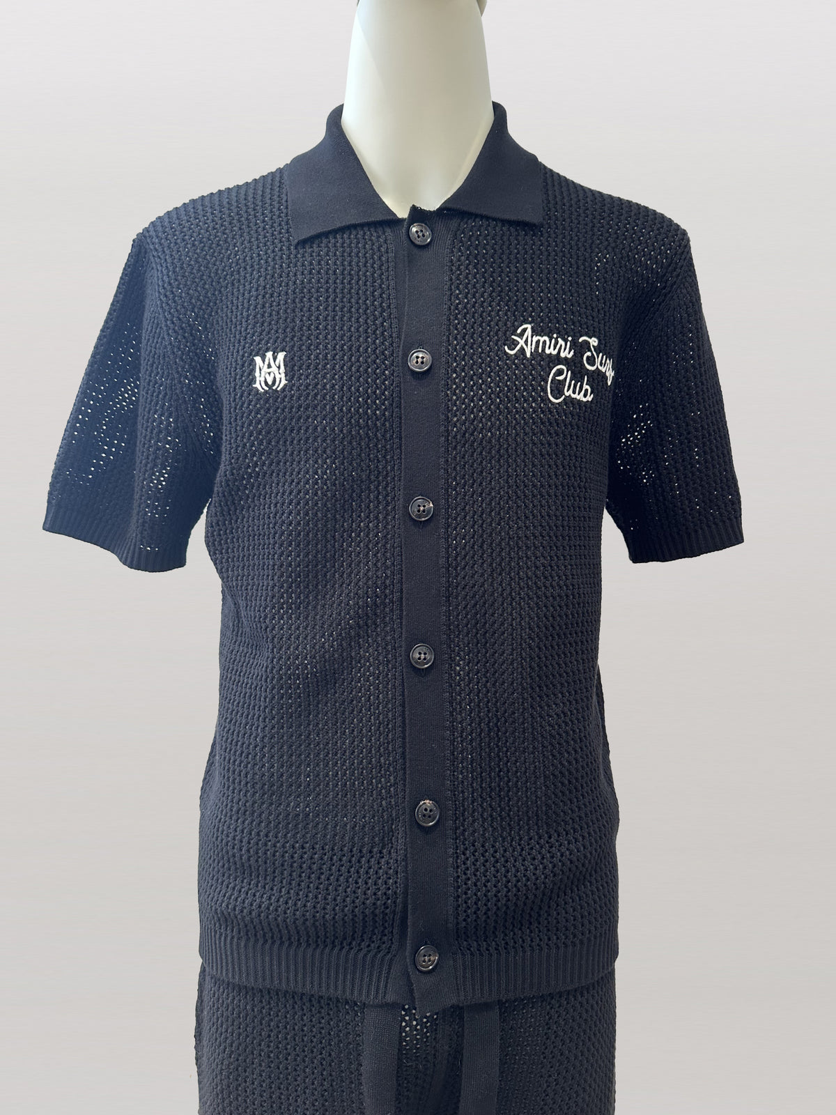 AMIRI SURF CLUB CROCHET POLO