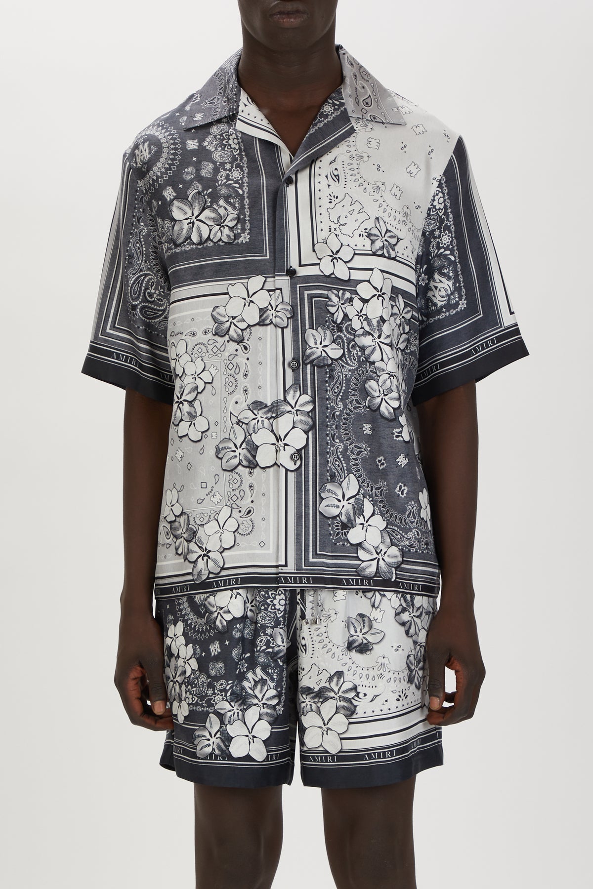 BANDANA FLORAL BOWLING SHIRT