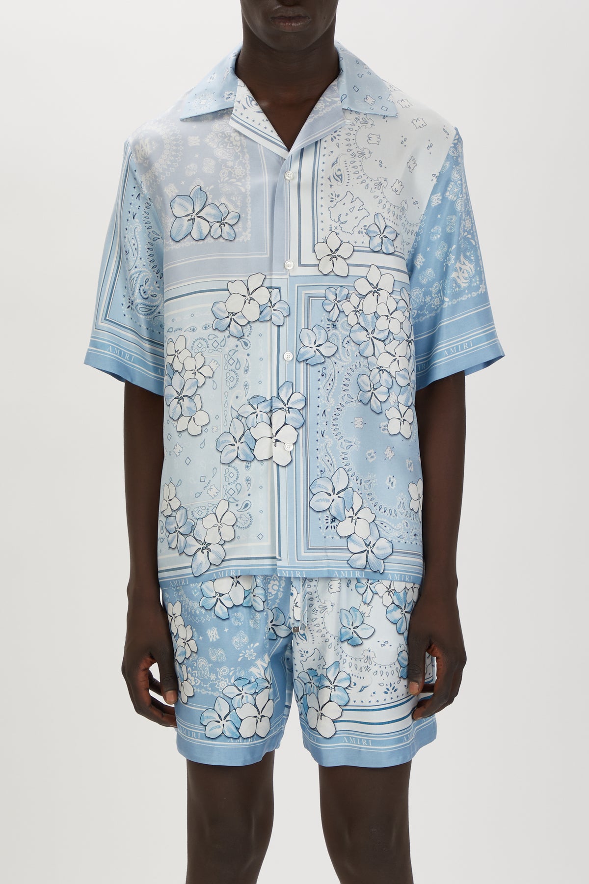 BANDANA FLORAL BOWLING SHIRT