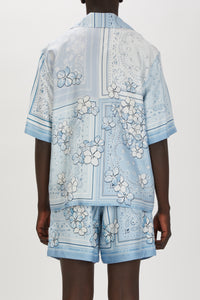 BANDANA FLORAL BOWLING SHIRT
