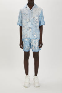 BANDANA FLORAL BOWLING SHIRT
