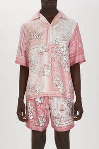 BANDANA FLORAL BOWLING SHIRT