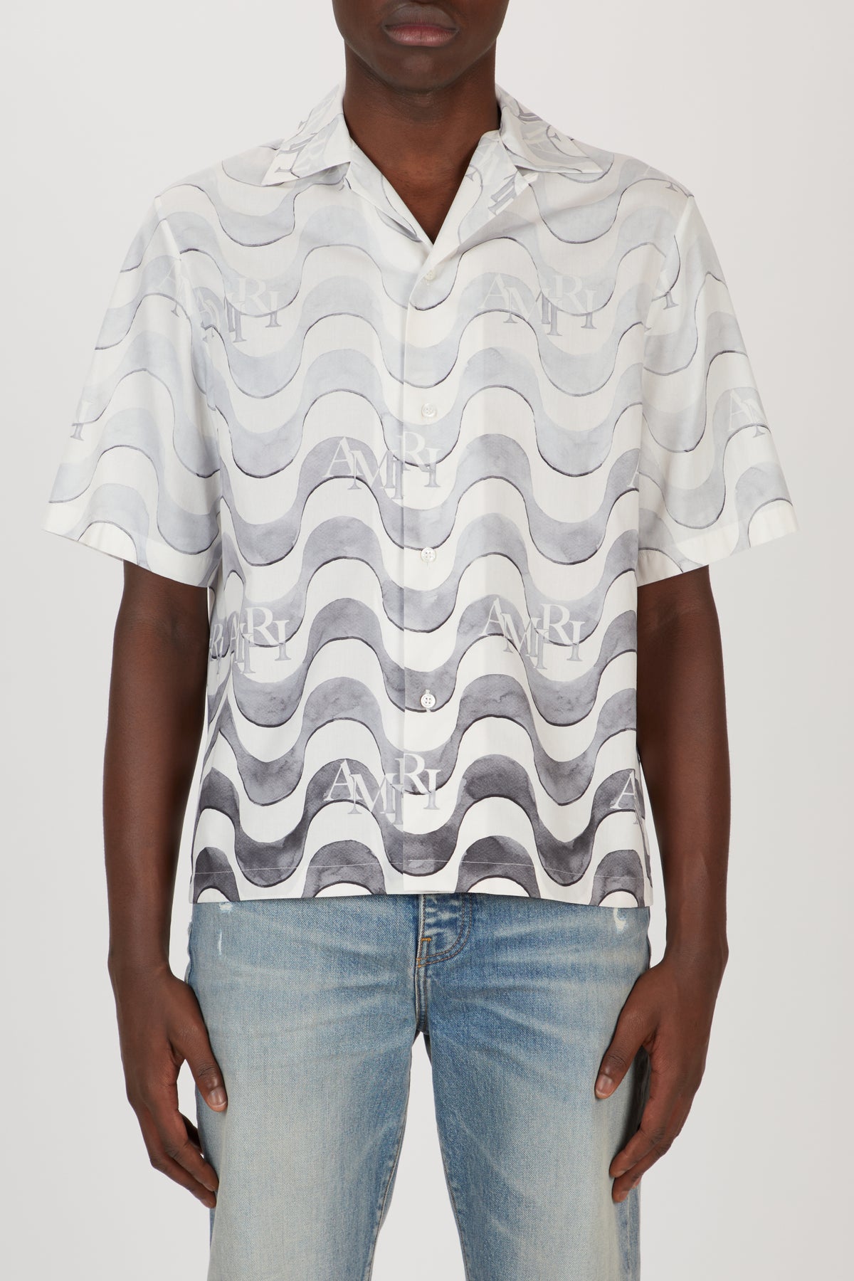 AMIRI STAGGERED WAVE SHIRT