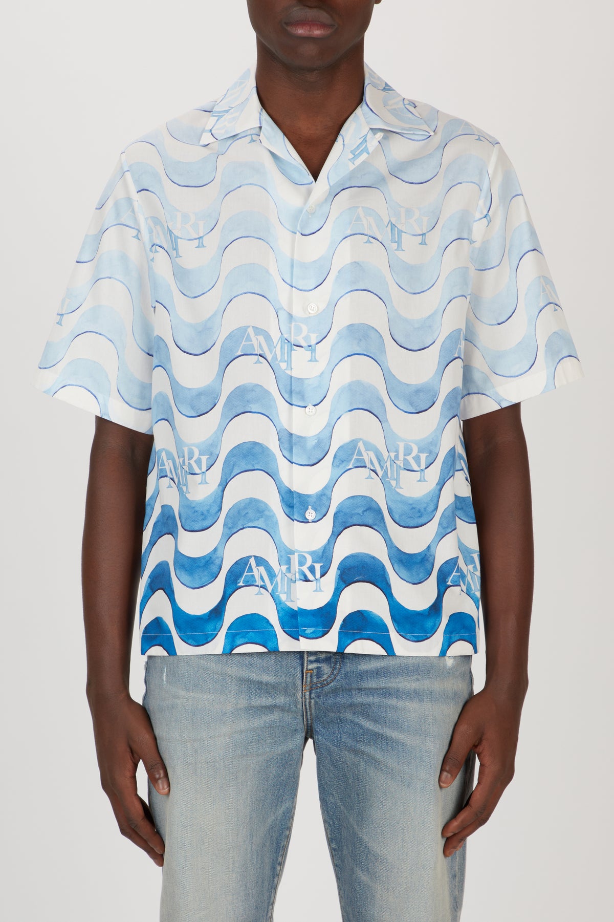AMIRI STAGGERED WAVE SHIRT
