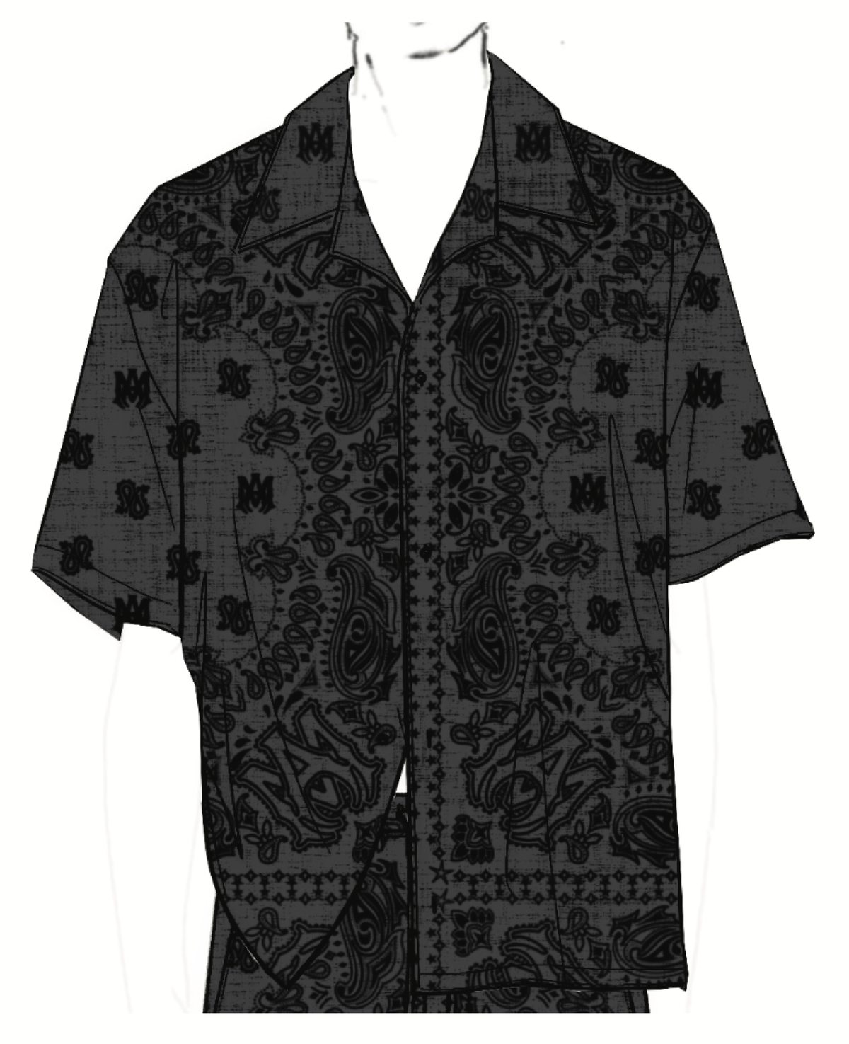 MA BANDANA LINEN CAMP SHIRT