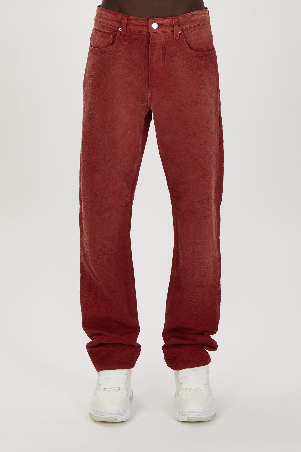 BANDANA JACQUARD STRAIGHT JEAN