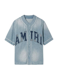 AMIRI SUNFADED BASEBALL SHIRT