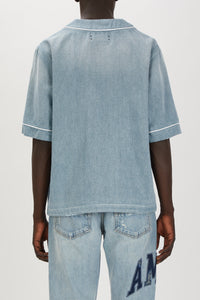 AMIRI SUNFADED BASEBALL SHIRT