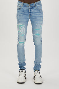 VARSITY LOGO REPAIR JEAN