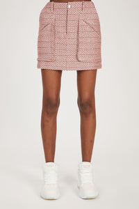 BOUCLE CARGO MINI SKIRT