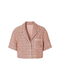 BOUCLE CROPPED SHIRT