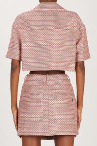 BOUCLE CROPPED SHIRT