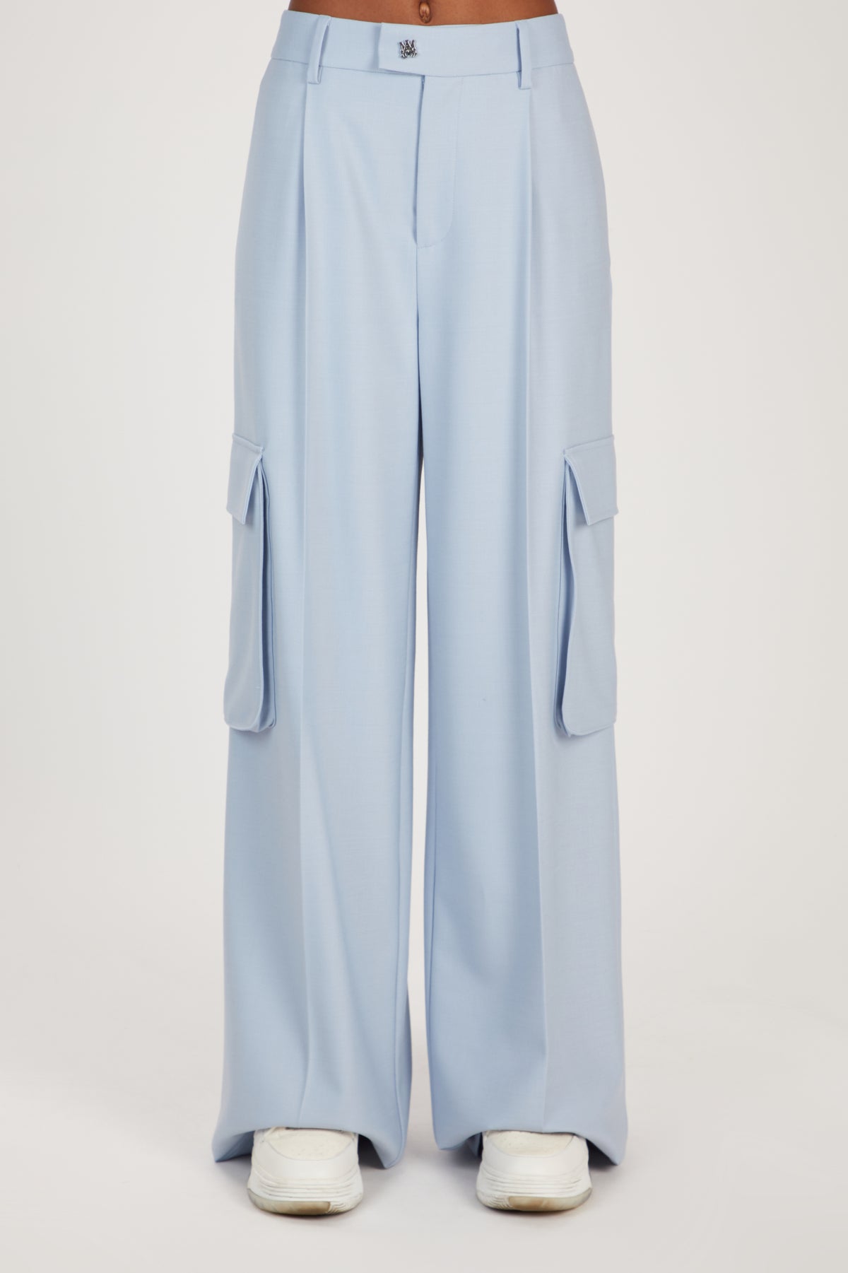WIDE LEG PLEATED CARGO