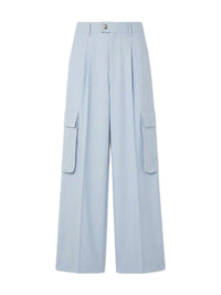 WIDE LEG PLEATED CARGO