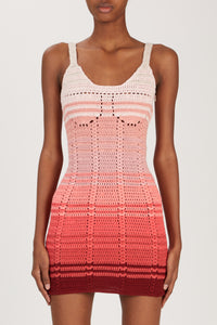 SUNSET OMBRE CROCHET DRESS