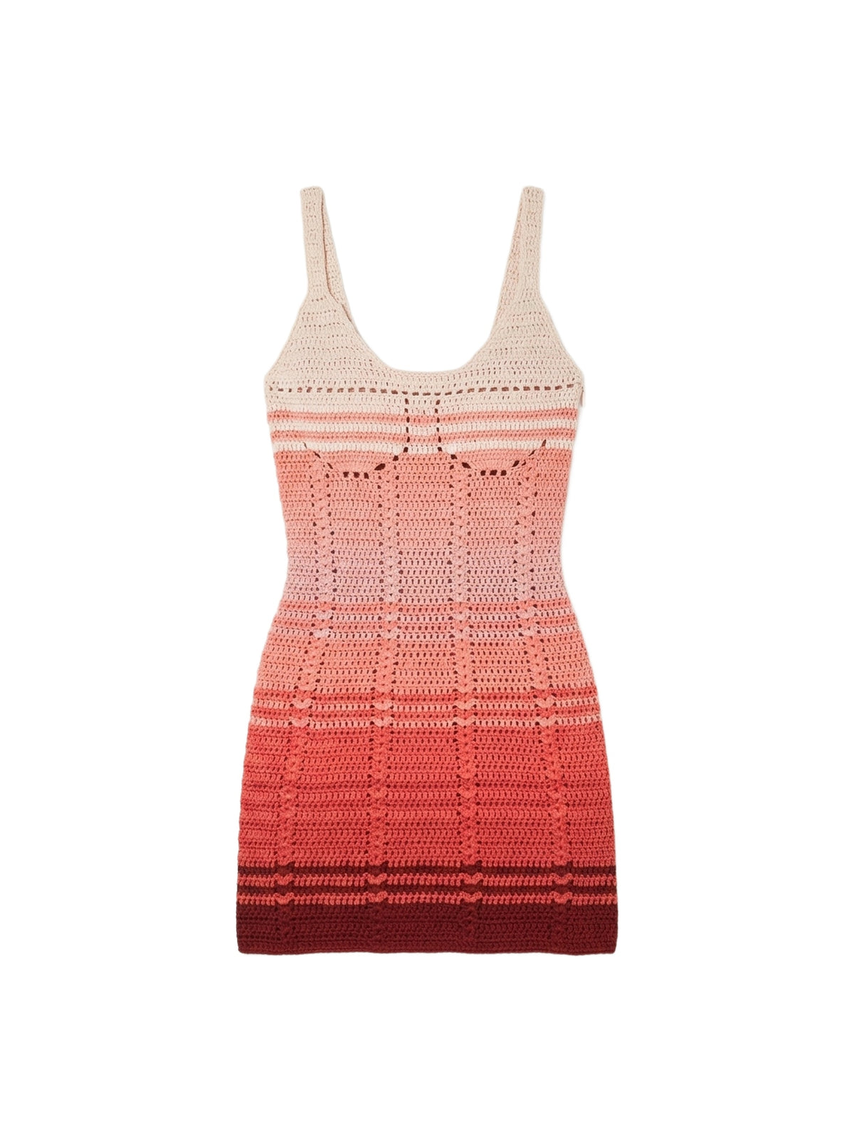 SUNSET OMBRE CROCHET DRESS