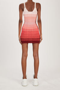 SUNSET OMBRE CROCHET DRESS