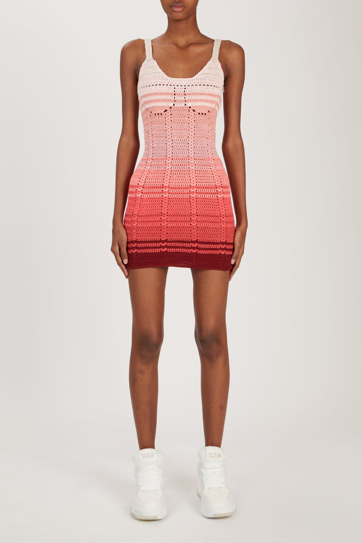 SUNSET OMBRE CROCHET DRESS