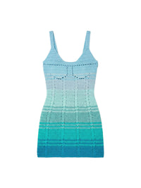 SUNSET OMBRE CROCHET DRESS
