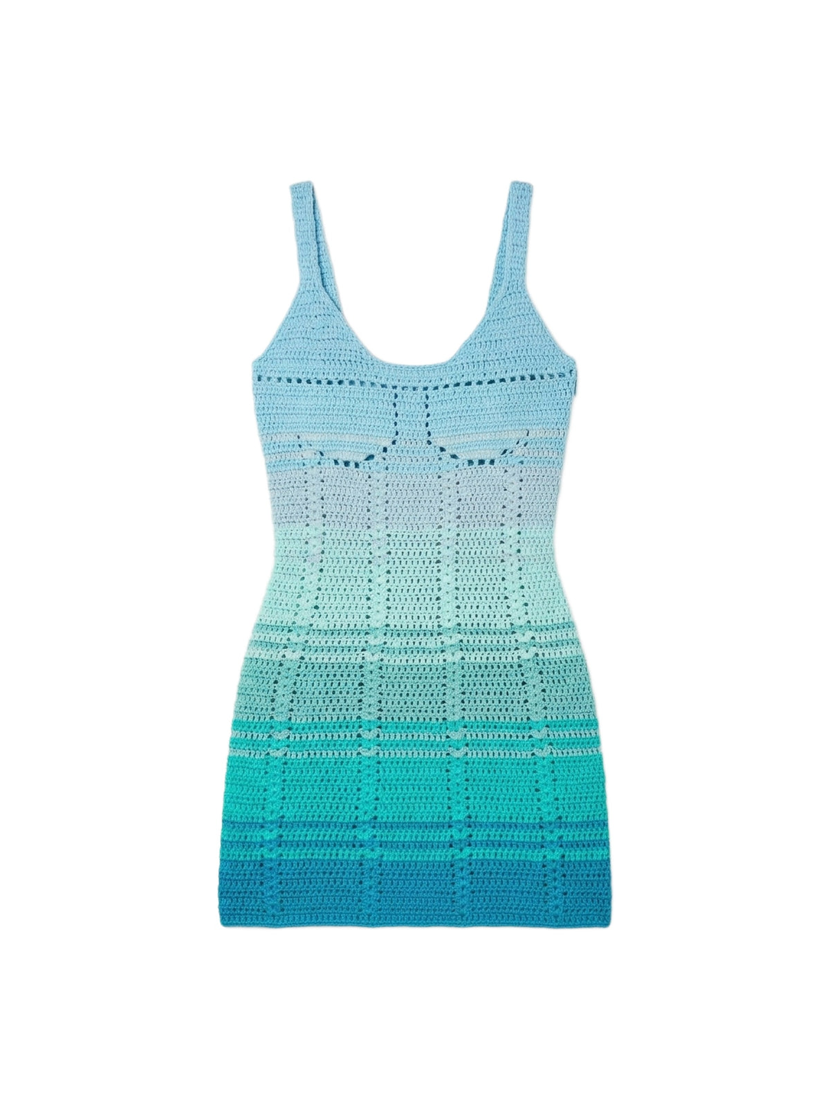 SUNSET OMBRE CROCHET DRESS