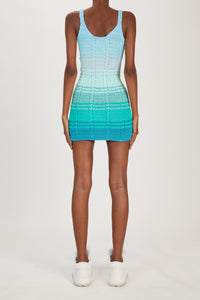 SUNSET OMBRE CROCHET DRESS