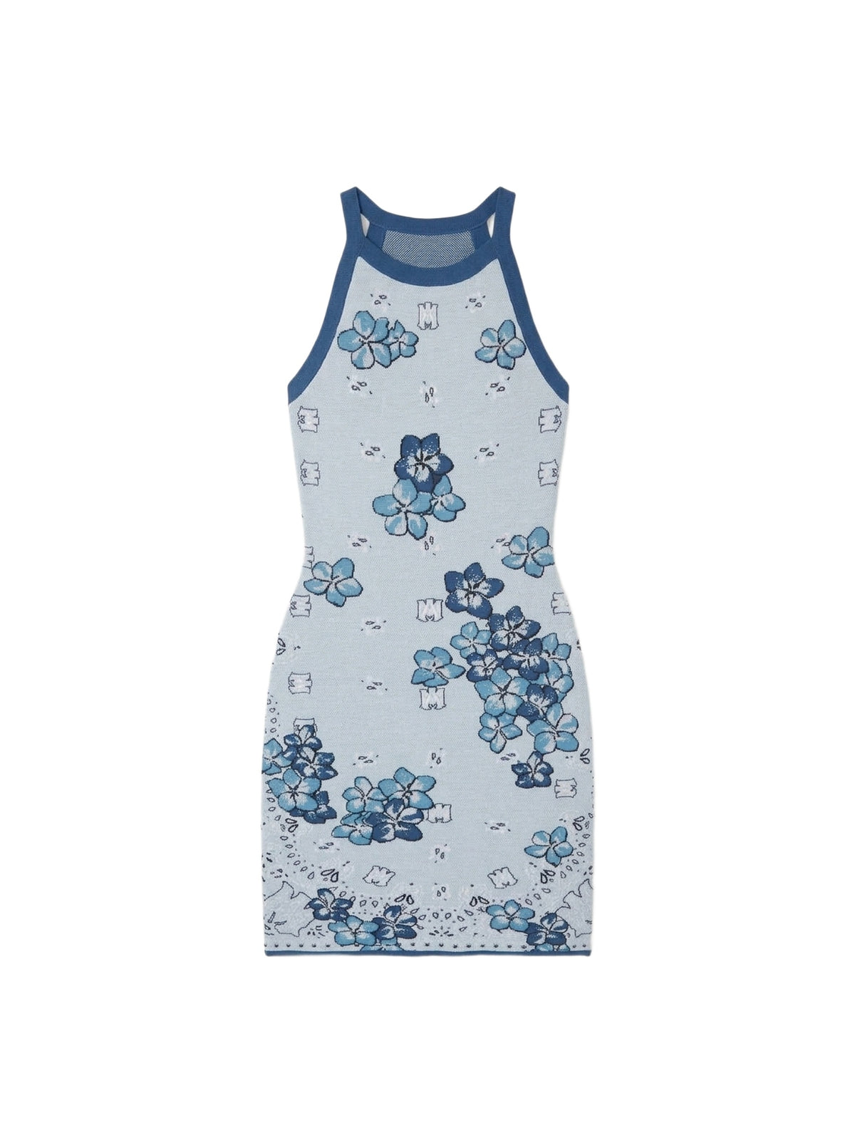 BANDANA FLORAL MINI DRESS