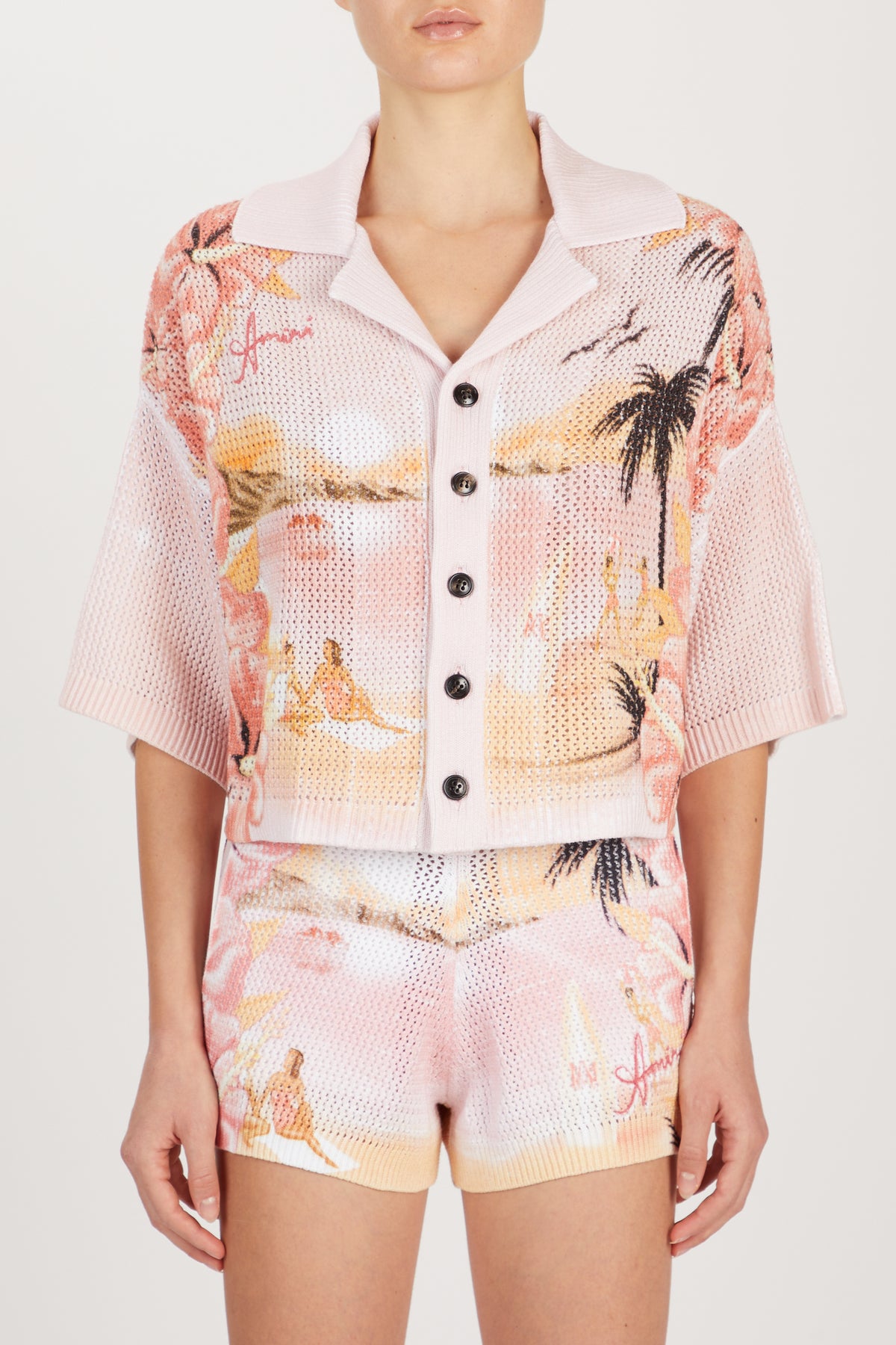 AMIRI PARADISE CROCHET POLO