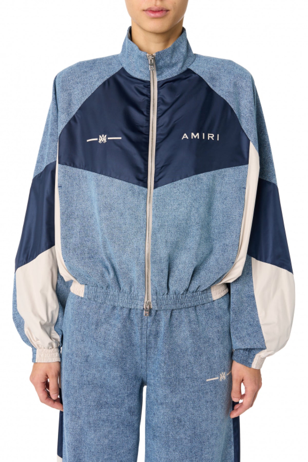 CHAMBRAY RETRO TRACK JACKET