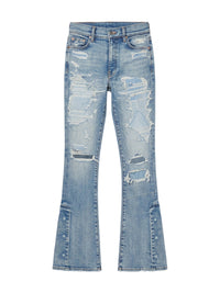 DISTRESSED KICK FLARE