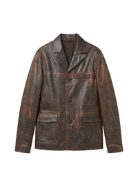 TUMBLED LEATHER SB JACKET