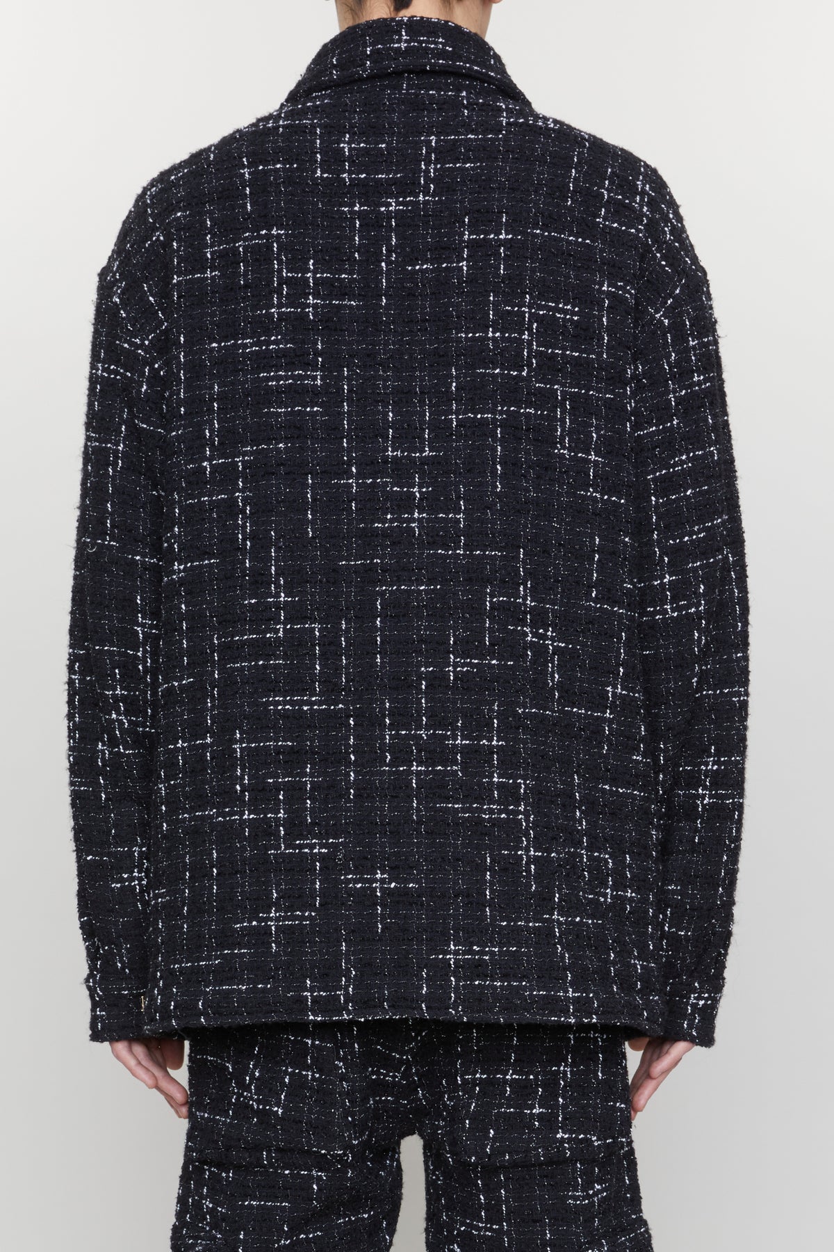FLECK TWEED PADDED OVERSHIRT