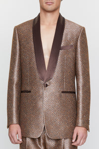 TWEED SEQUIN SHAWL BLAZER