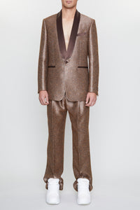 TWEED SEQUIN SHAWL BLAZER