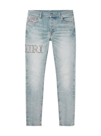 AMIRI SNAKE LOGO SKINNY JEAN