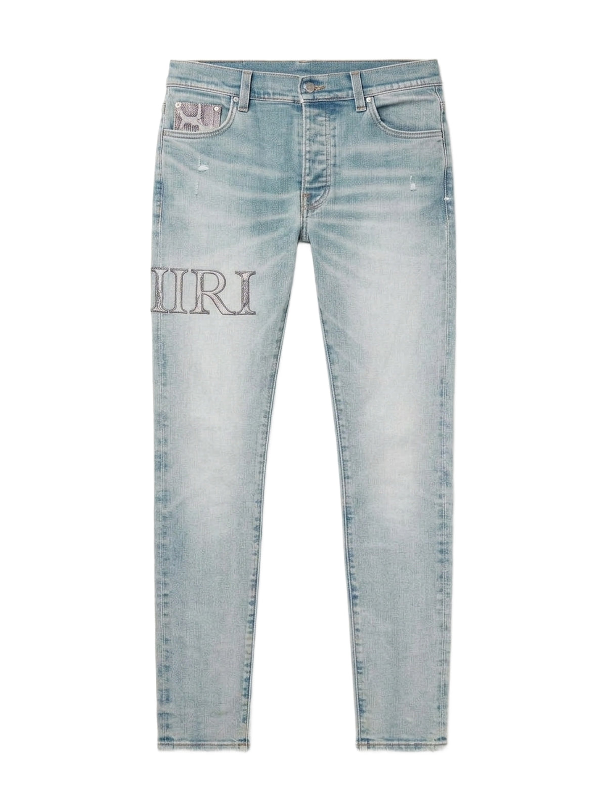 AMIRI SNAKE LOGO SKINNY JEAN