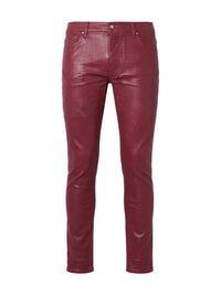 SERIF LOGO WAX SKINNY JEAN