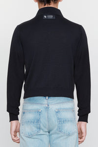 CRYSTAL LEOPARD L/S POLO