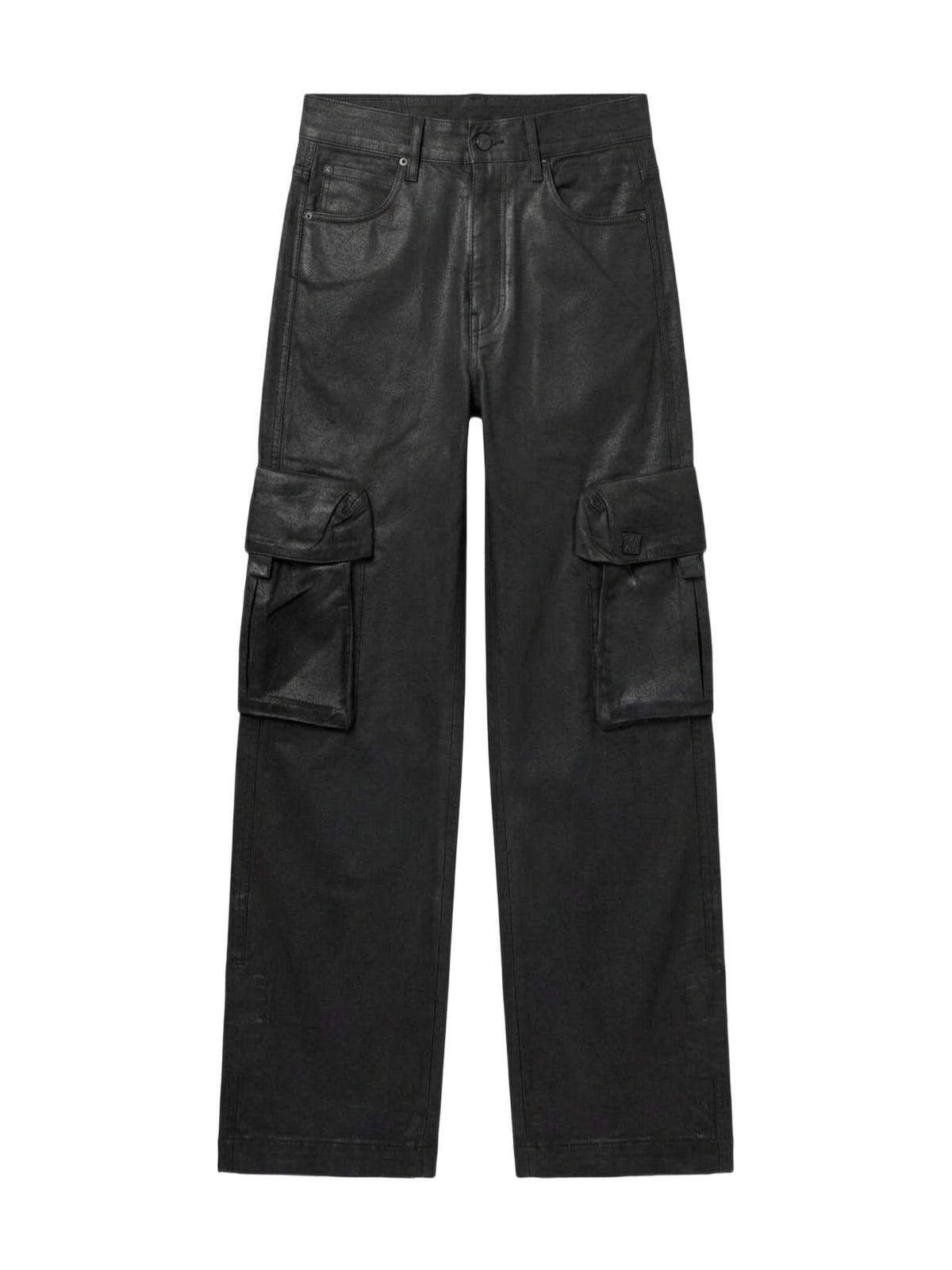WAXED BAGGY CARGO JEAN