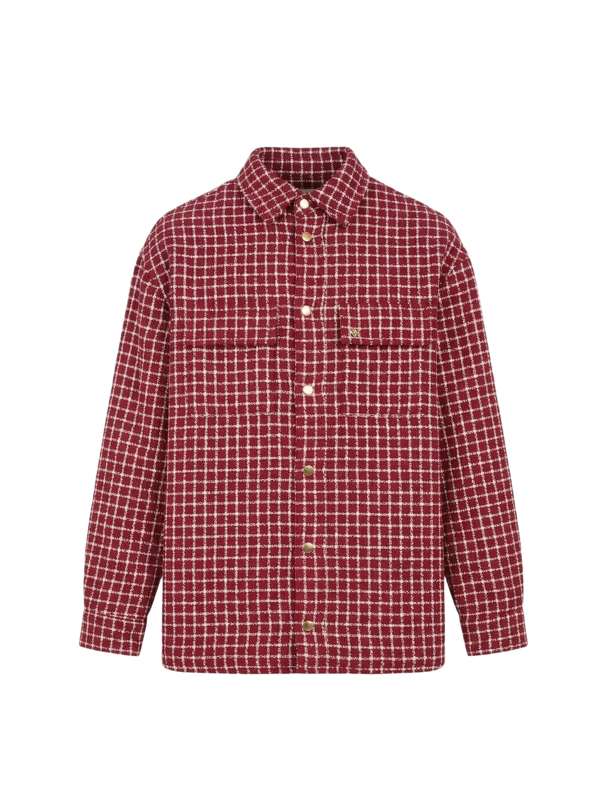 BOUCLE PADDED OVERSHIRT