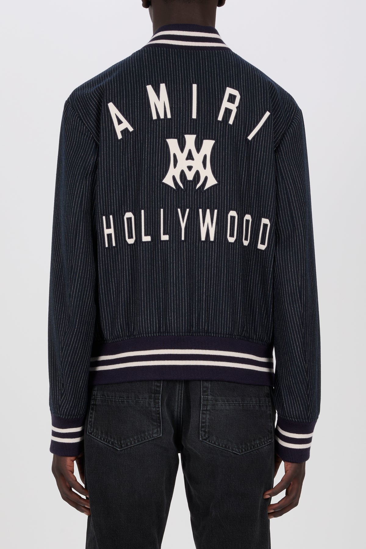 MA HOLLYWOOD PINSTRIPE BOMBER
