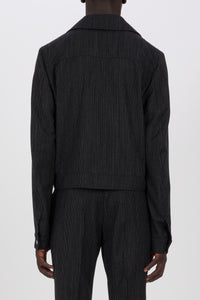PINSTRIPE CADET JACKET