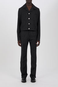 PINSTRIPE CADET JACKET