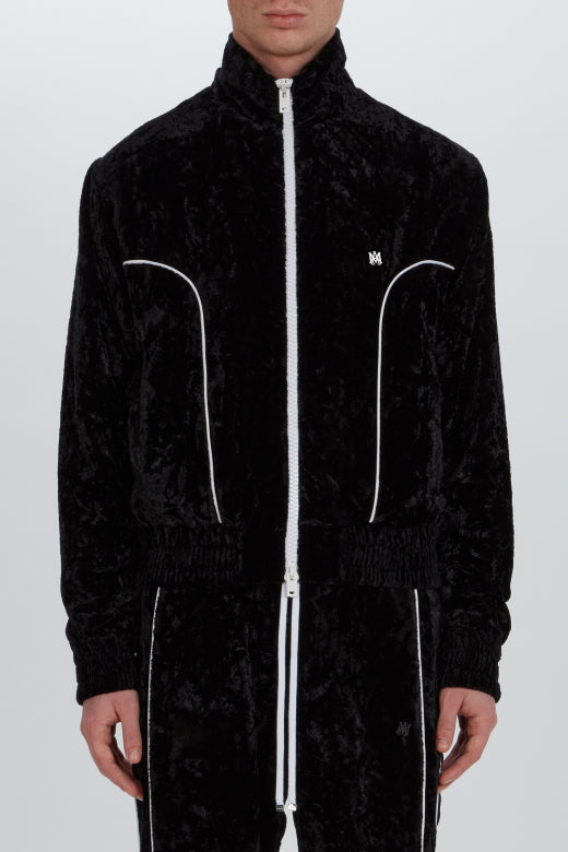 CRUSHED VELVET TRACK JACKET