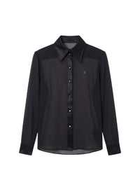 CHIFFON LONG SLEEVE SHIRT