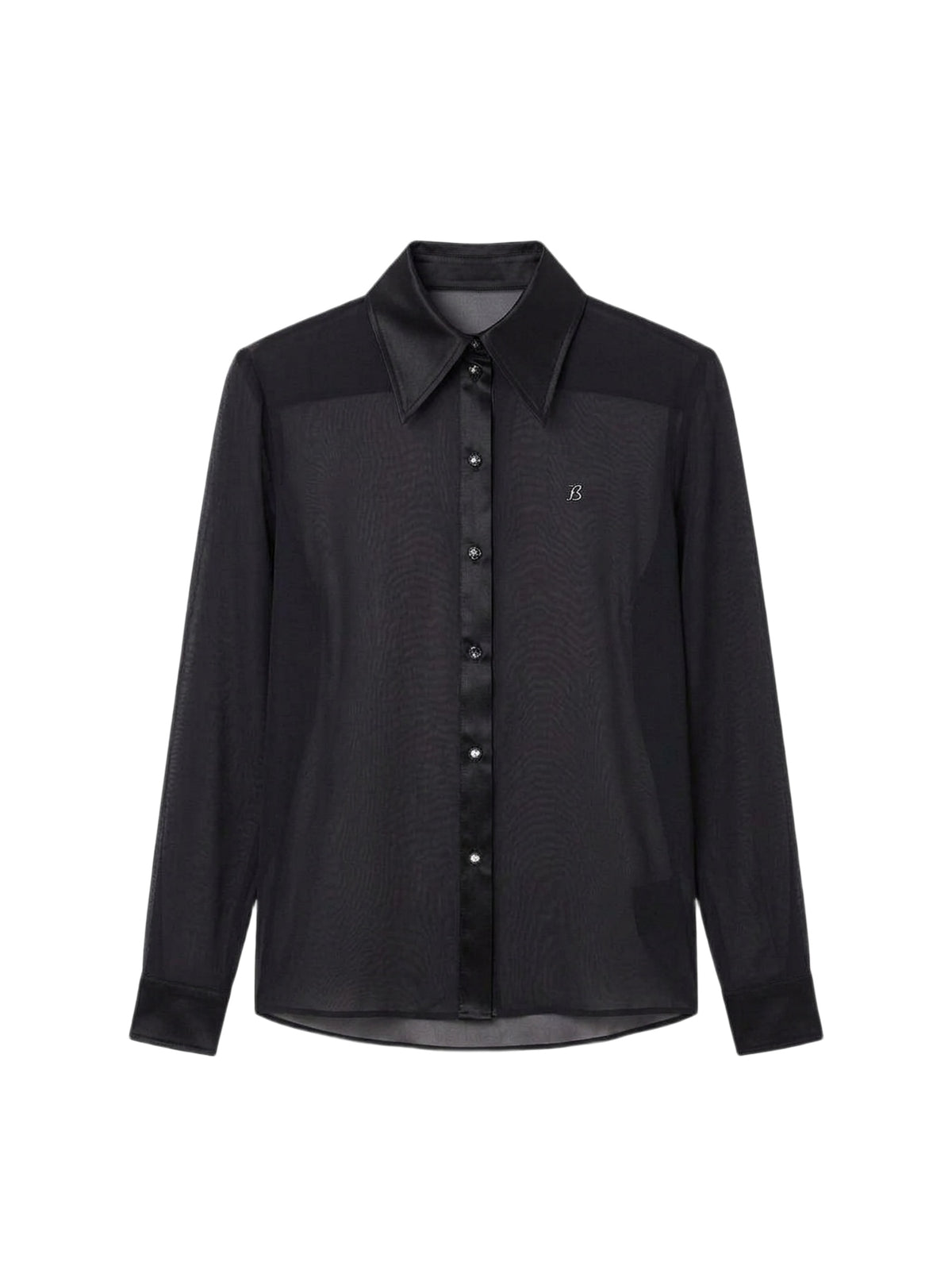CHIFFON LONG SLEEVE SHIRT