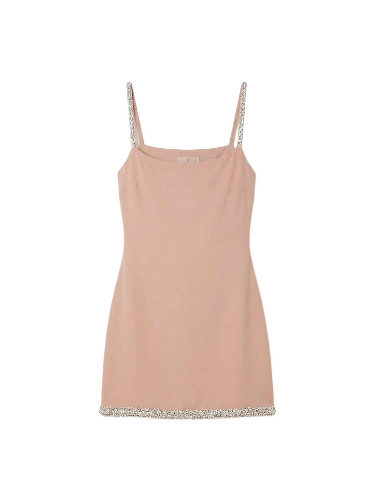 CRYSTAL STRAPS MINI DRESS