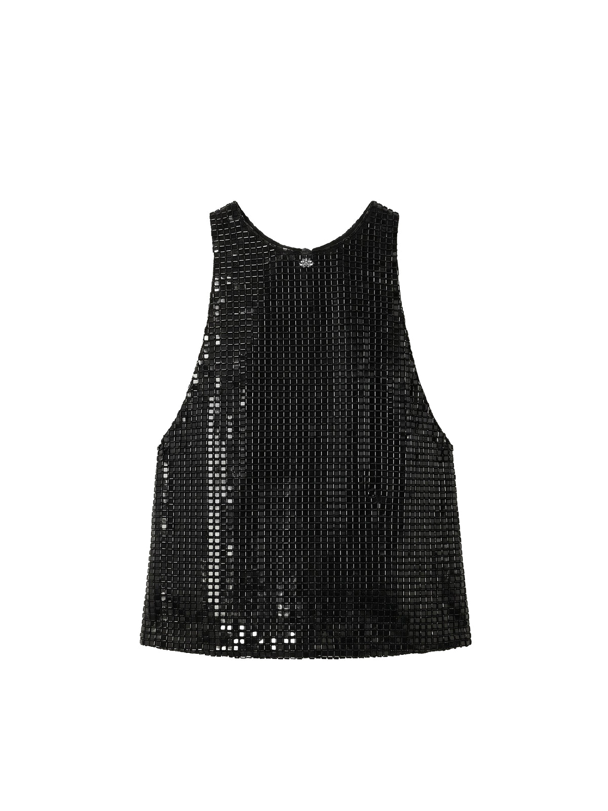Beaded logo tank top - Black