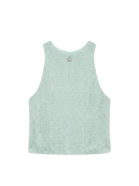 BEADED MOCK NECK CAMI