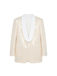 SEQUIN BOUCLE SHAWL BLAZER