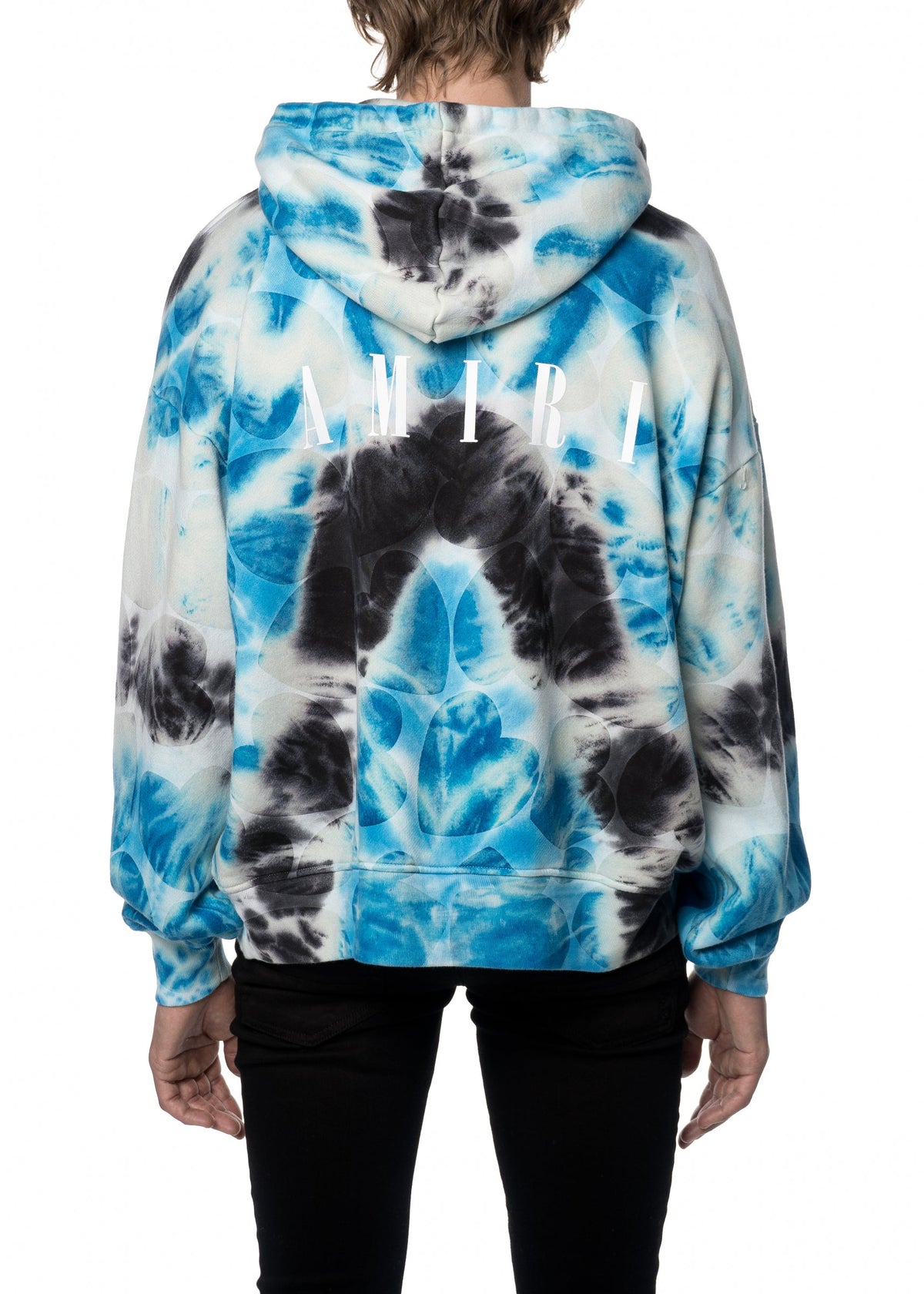 Hearts Tie Dye Oversize Hoodie